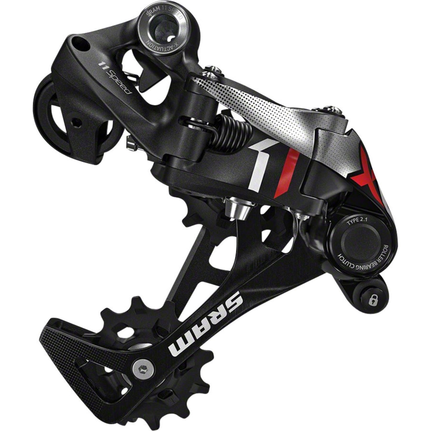 SRAM X01 Rear Derailleur 11sp - Medium Cage - Red [MPN: 00.7518.064.001]_1199570