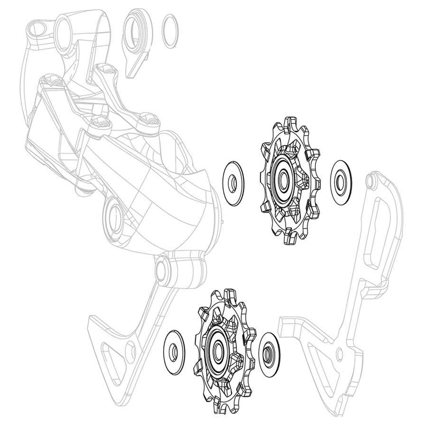 SRAM X01/DH X-Sync Derailleur Pulleys - Pair [MPN: 11.7518.032.000]_1106700