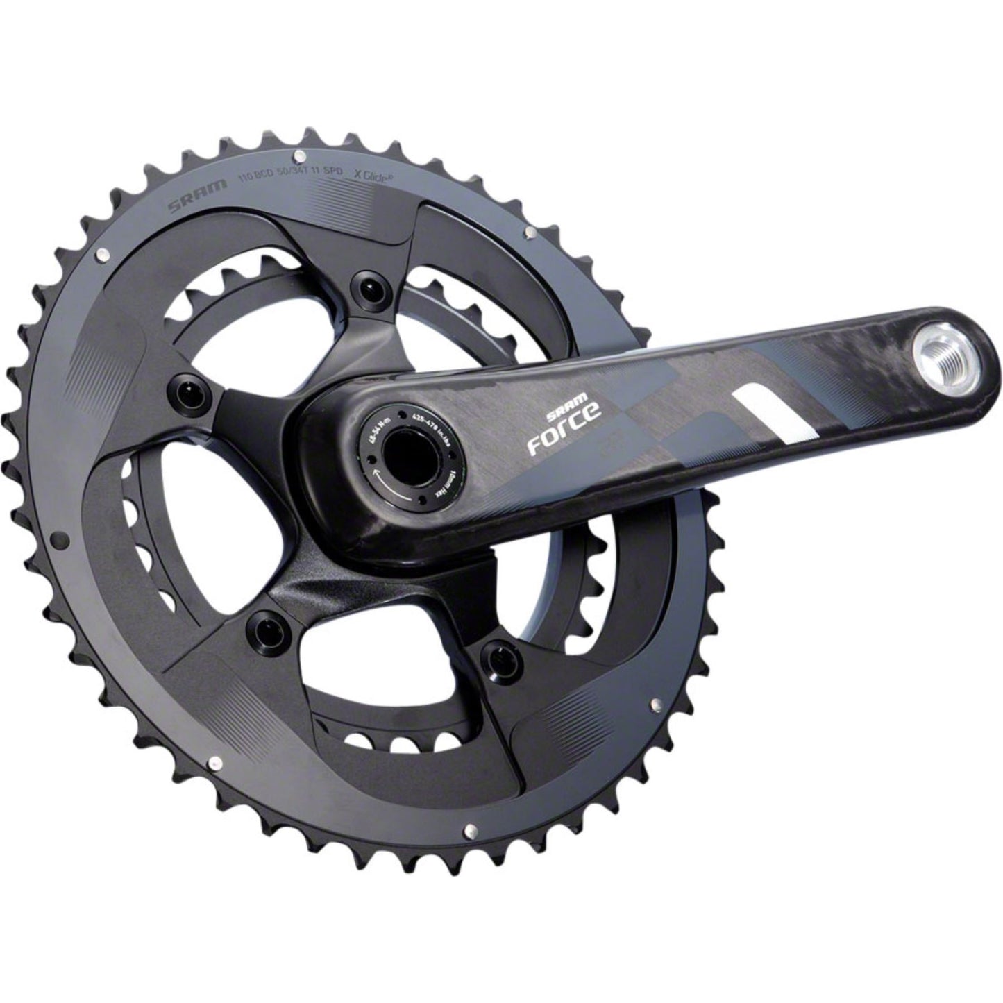 SRAM Force22 Crankset 172.5mm - Black [MPN: 00.6118.108.007]_1184031