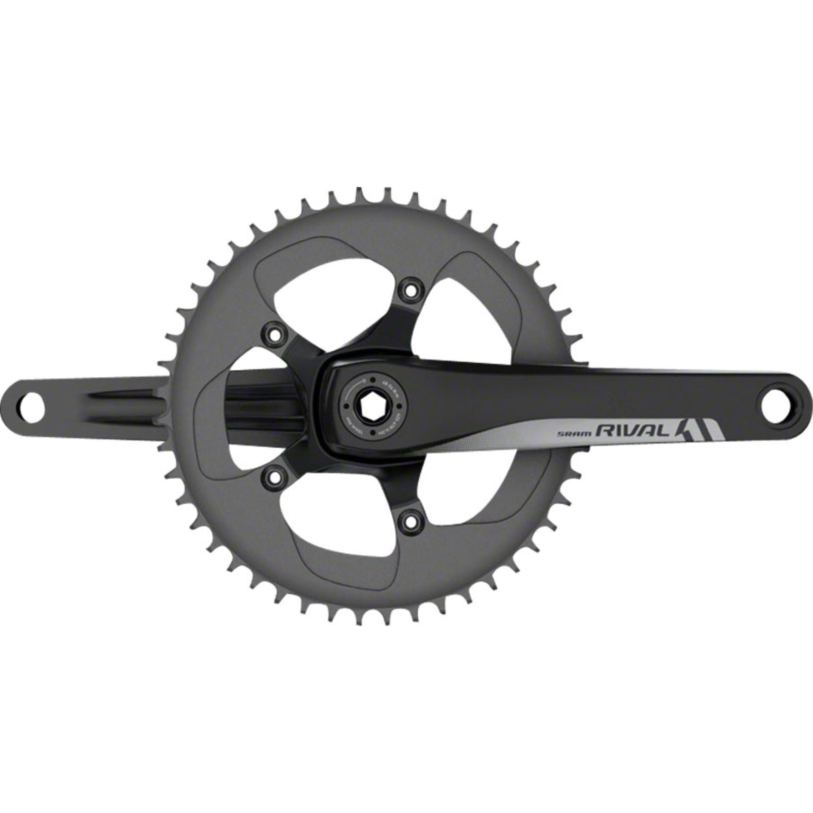 SRAM Rival1 Crankset 172.5mm - Black [MPN: 00.6118.370.001]_1184296
