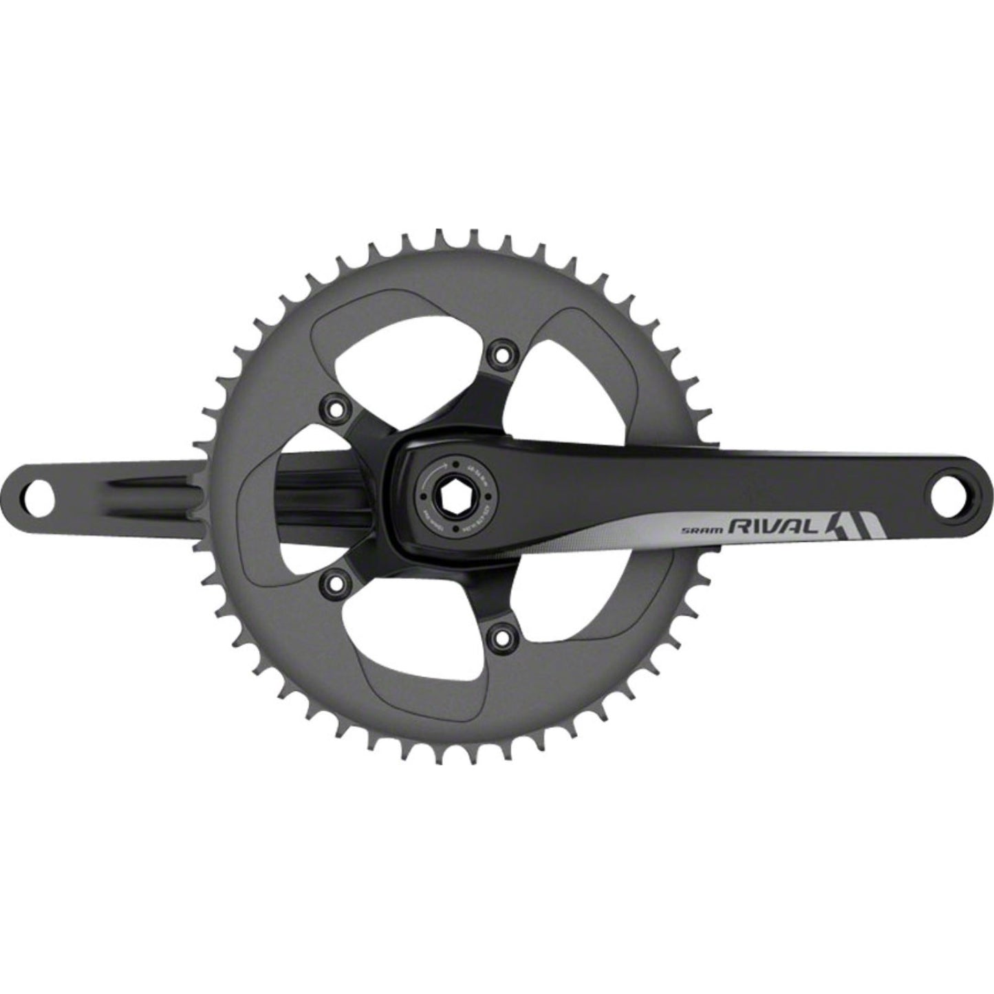 SRAM Rival1 Crankset - 11 sp. - 175mm - Black [MPN: 00.6118.370.002]_1184273
