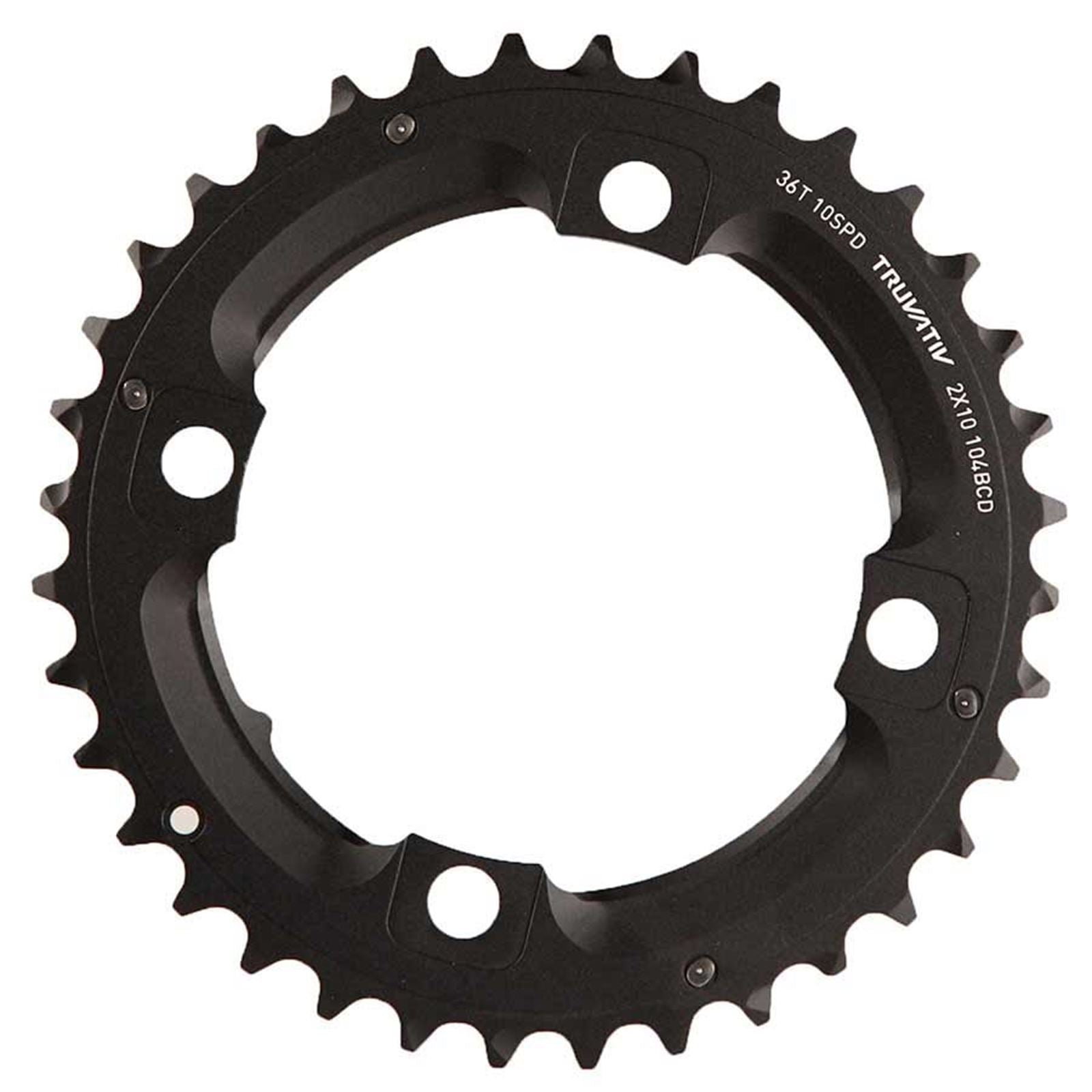 SRAM Middle Chainring - 38T BCD 104mm - Aluminum - Black  [MPN: 11.6215.188.420]_1107096