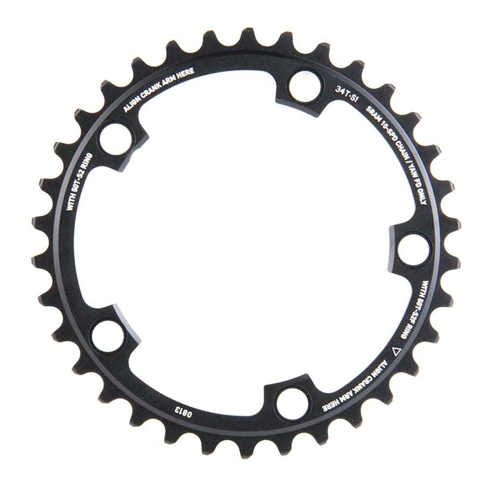 SRAM Inner Chainring - 34T BCD 110mm - Aluminum - Black [MPN: 11.6218.001.001]_1107158
