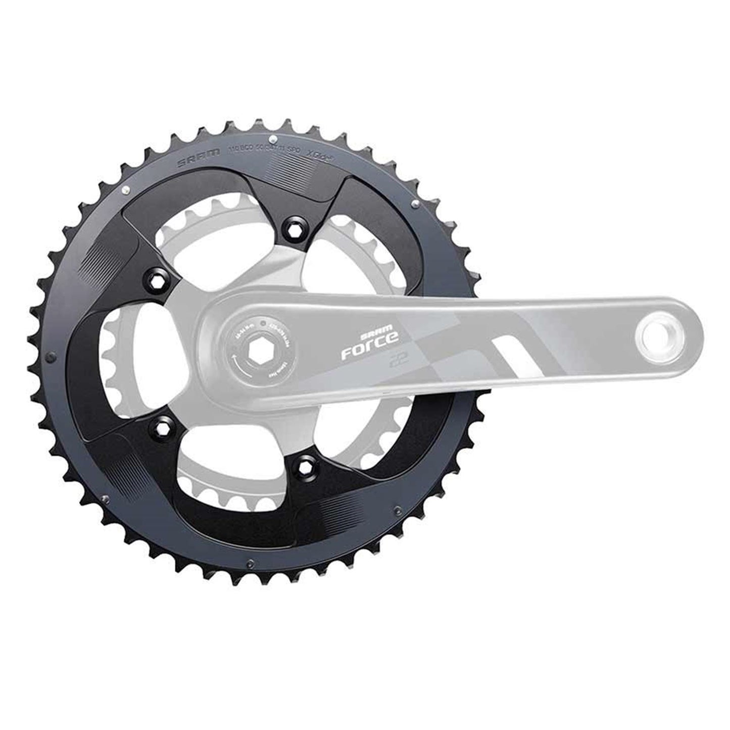 SRAM Outer Chainring For 34/50 - Aluminum - Black [MPN: 11.6218.010.001]_1107162