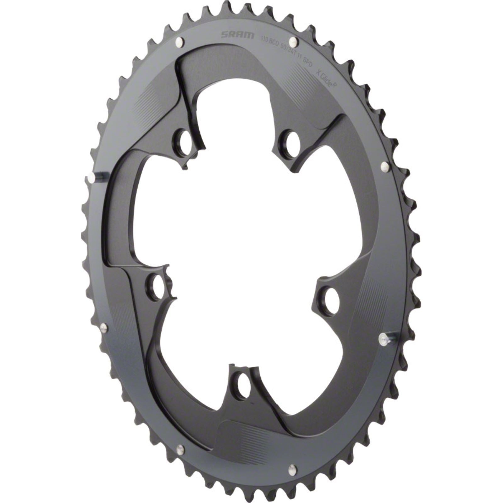 SRAM Outer Chainring For 34/50 - Aluminum - Black [MPN: 11.6218.010.001]_1184054