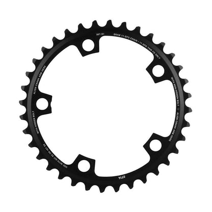 SRAM Inner Chainring For 36/46 or 36/52 - Aluminum - Black [MPN: 11.6218.010.009]_1107164