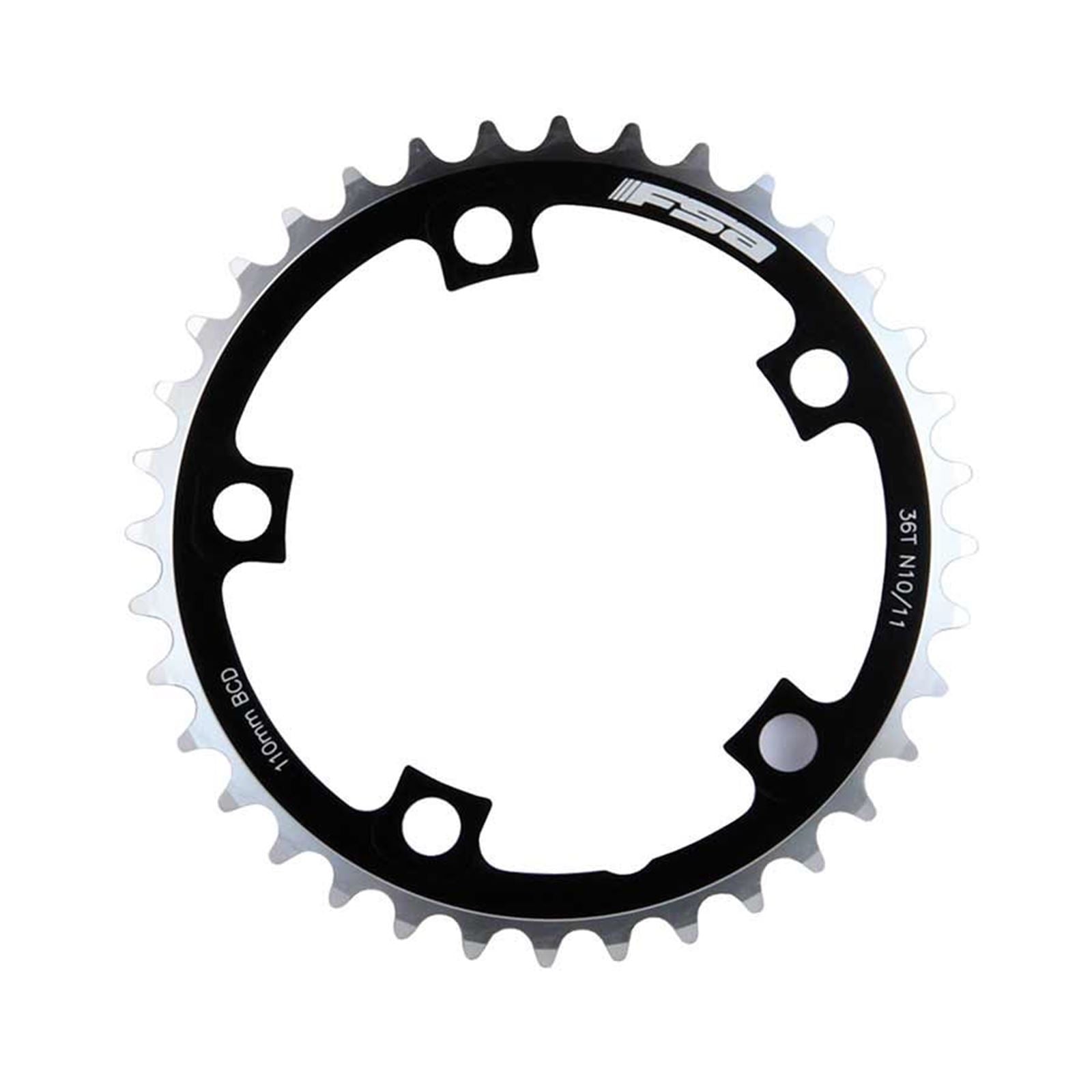 Full Speed Ahead Intérieur Chainring - 36T BCD: 110mm - Aluminum - Black [MPN: 371-0236A]_1107174