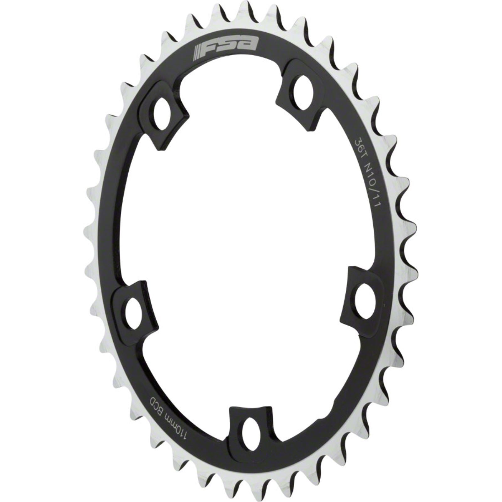 Full Speed Ahead Intérieur Chainring - 36T BCD: 110mm - Aluminum - Black [MPN: 371-0236A]_1186219