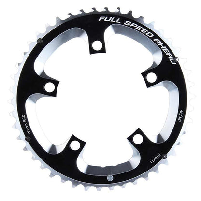 Full Speed Ahead Extérieur Chainring - 46T BCD: 110mm - Aluminum - Black [MPN: 371-0246A]_1107175