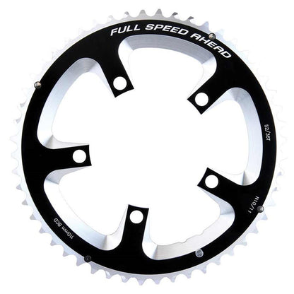 Full Speed Ahead Outer Chainring - 52T BCD: 110mm - Aluminum - Black [MPN: 371-0252A]_1107176