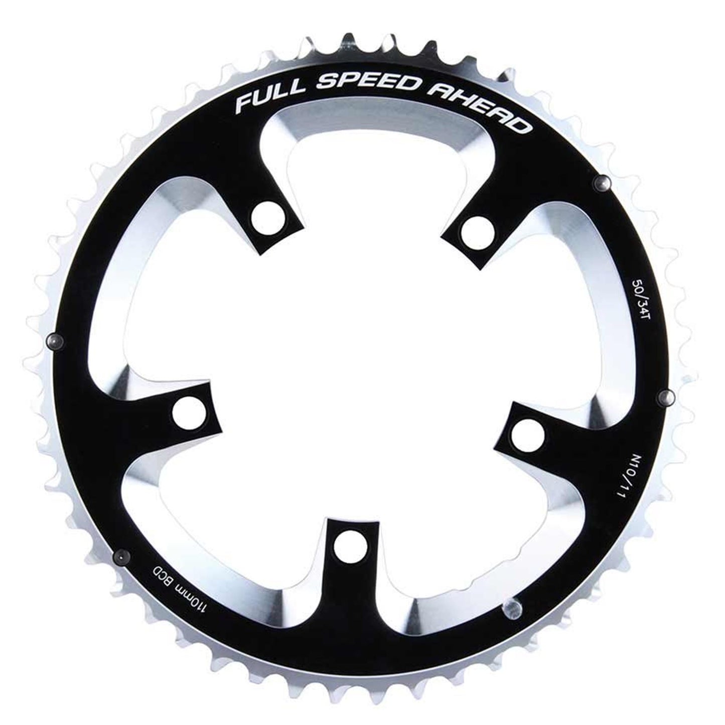 Full Speed Ahead Super Road Outer Chainring 50T - 10/11sp. - BCD: 110mm - 5 Bolts   [MPN: 371-0250A]_1107156