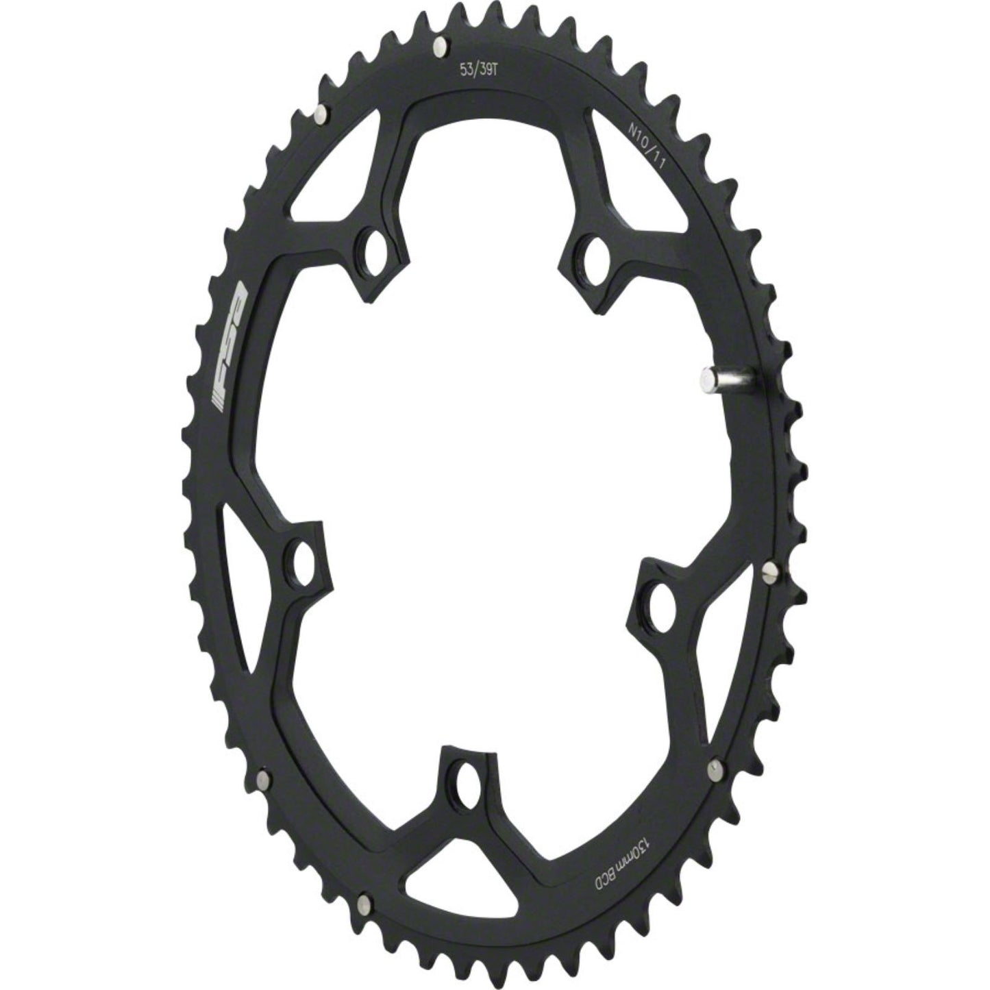 Full Speed Ahead Outer Chainring - 53T BCD: 130mm - Aluminum - Black [MPN: 371-0153E]_1219404
