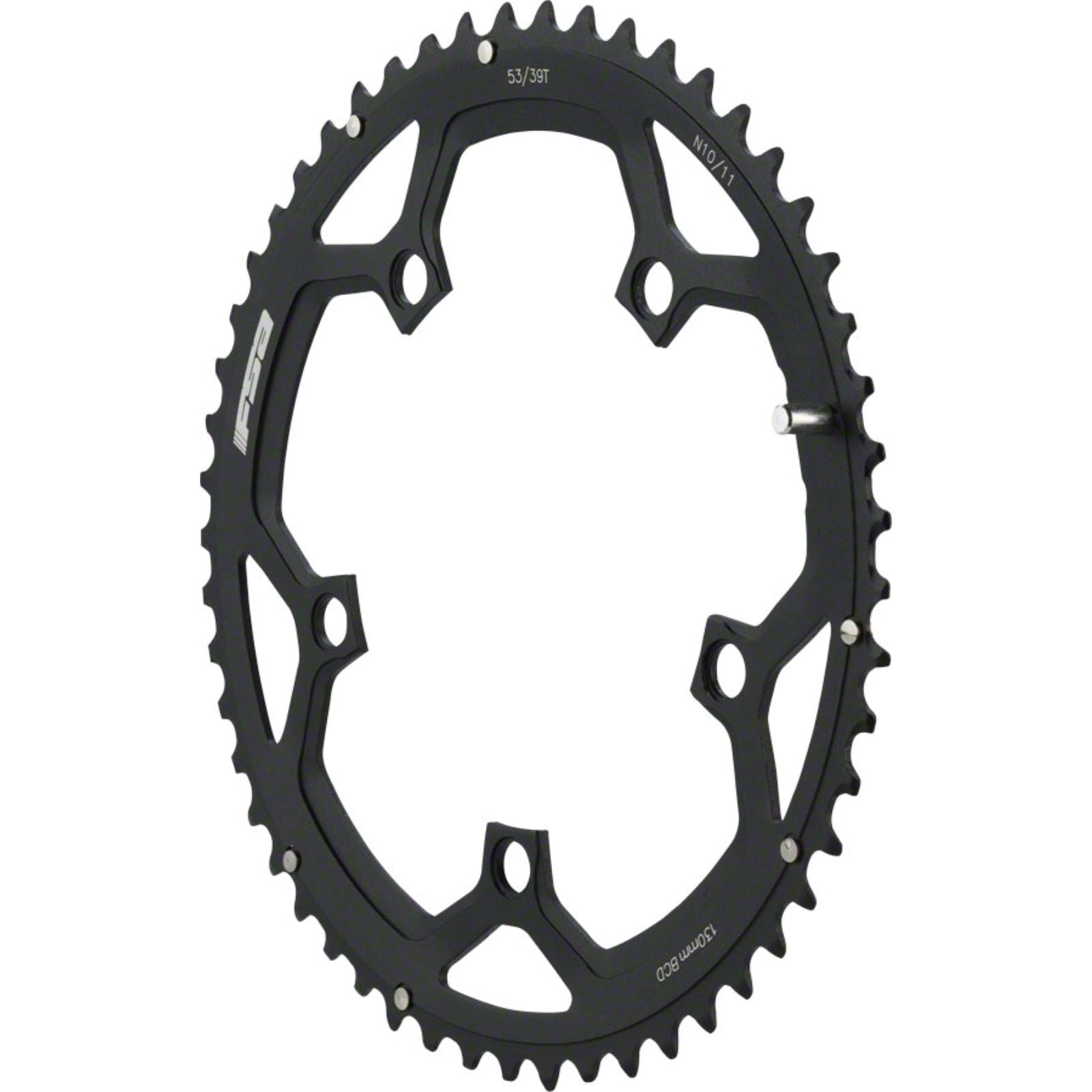 Full Speed Ahead Outer Chainring - 53T BCD: 130mm - Aluminum - Black [MPN: 371-0153E]_1219404