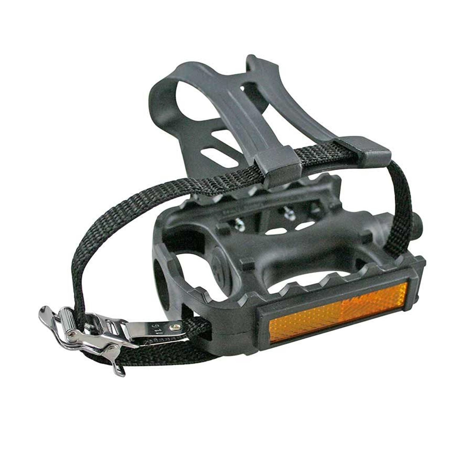 EVO Adventure Plus Bike Pedals w/Toe-Clips & Straps - Black, Pair VP872+VP796+VP702N_1107188