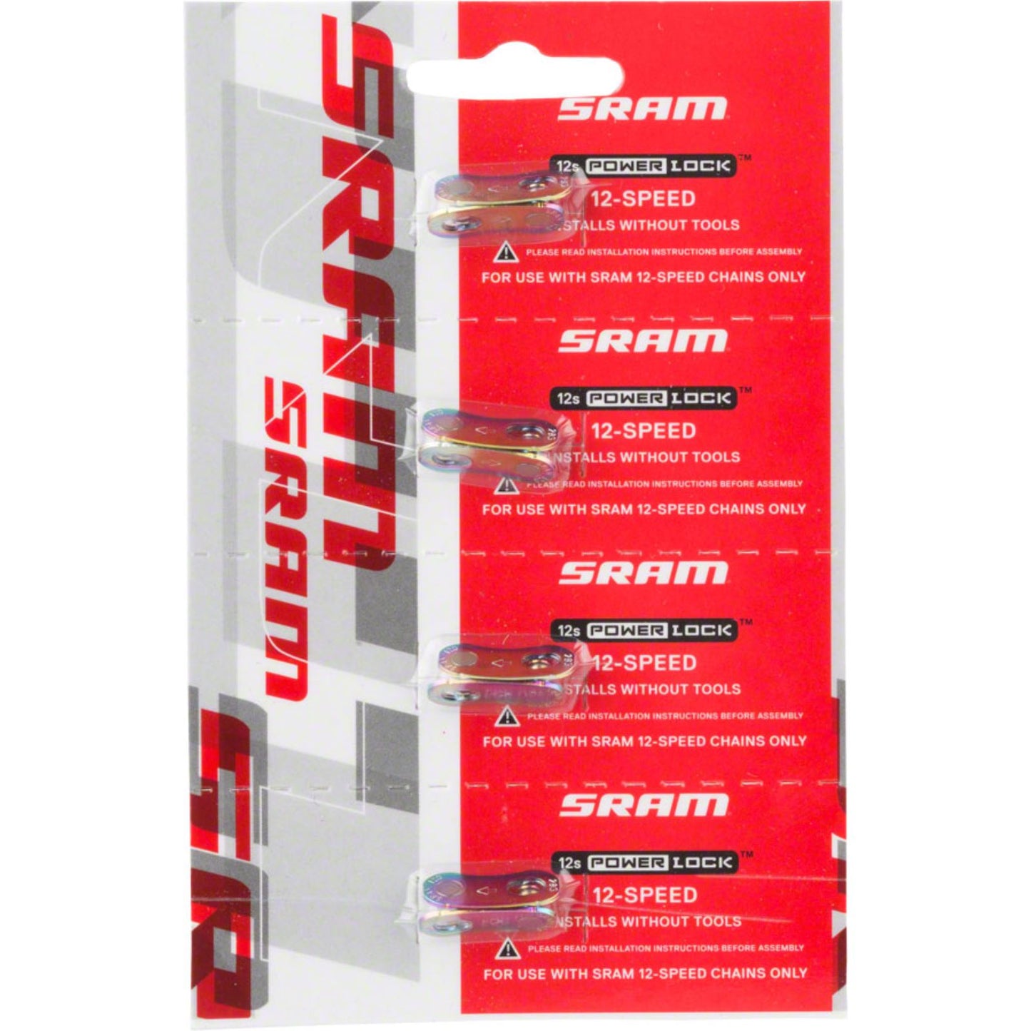 SRAM Powerlock 12sp Chain Connector - Rainbow - Card of 4 [MPN: 00.2518.027.003]_1210199