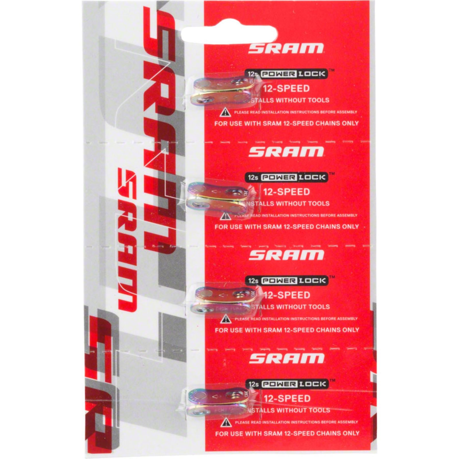 SRAM Powerlock 12sp Chain Connector - Rainbow - Card of 4 [MPN: 00.2518.027.003]_1210199