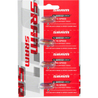 SRAM Powerlock 12sp Chain Connector - Rainbow - Card of 4 [MPN: 00.2518.027.003]_1210199