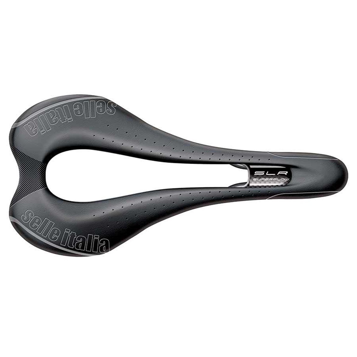 Selle Italia SLR Superflow Bike Saddle 275 x 131mm - Black 041A130JQA001_1107285