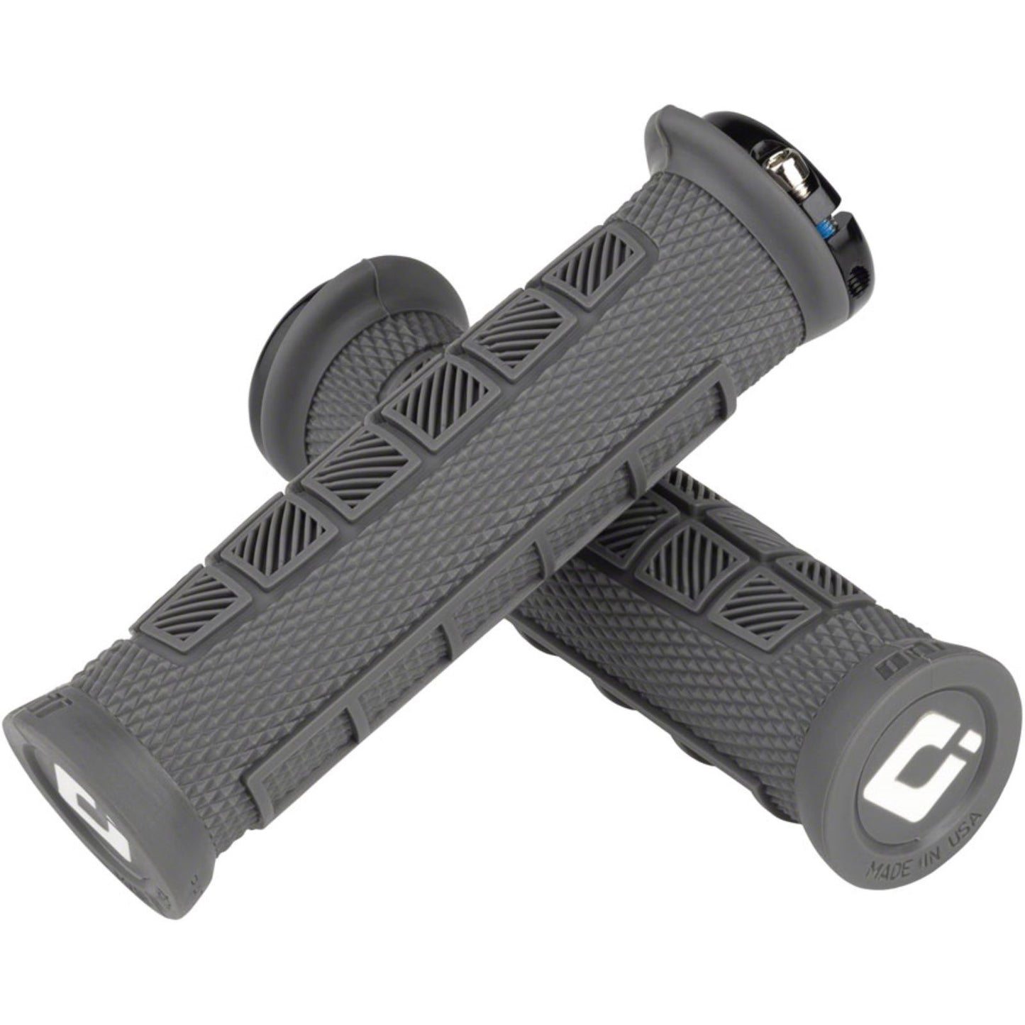 ODI Elite Pro Grips 130mm - Graphite/Black - Pair [MPN: D33EPH-B]_1207162