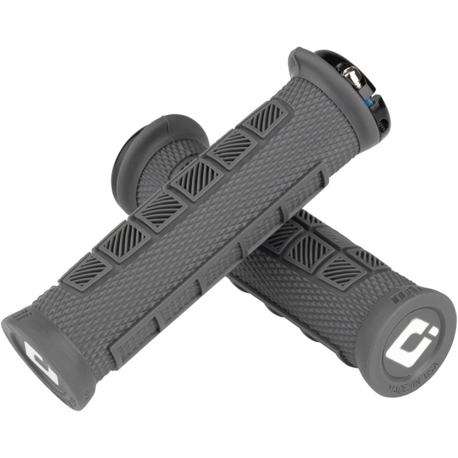 ODI Elite Pro Grips 130mm - Graphite/Black - Pair [MPN: D33EPH-B]_1207162