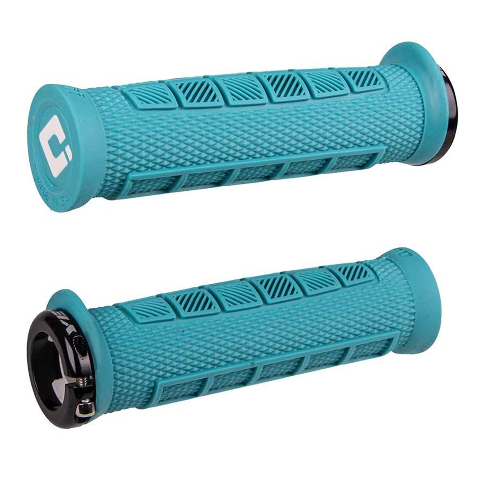 ODI Elite Pro Grips 130mm - Turquoise - Pair [MPN: D33EPTQ-B]_1107570