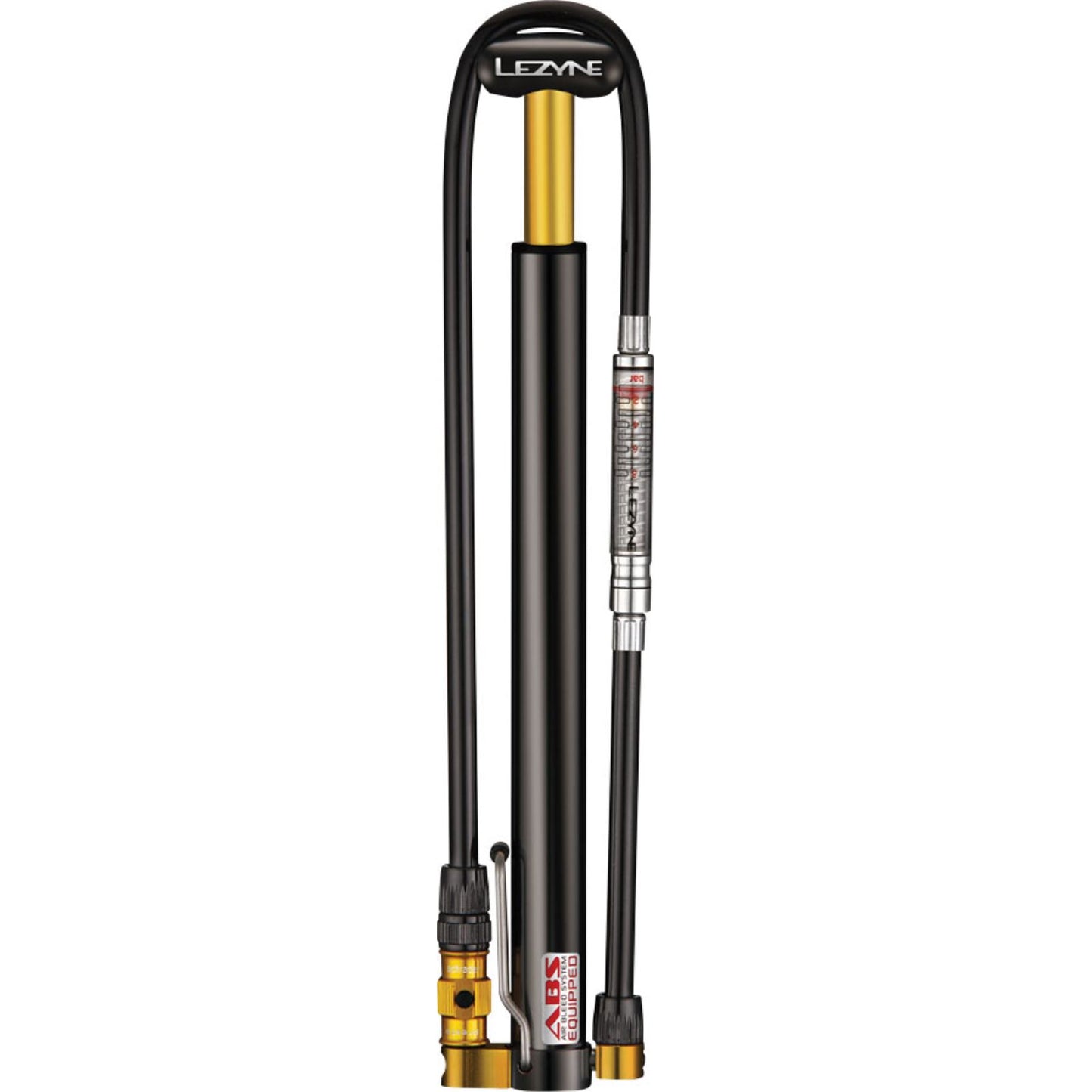 Lezyne Micro Floor Drive HPG Bike Pump 160psi - Black With gauge [MPN: 1-MP-MFDR-V204HPG]_1222525