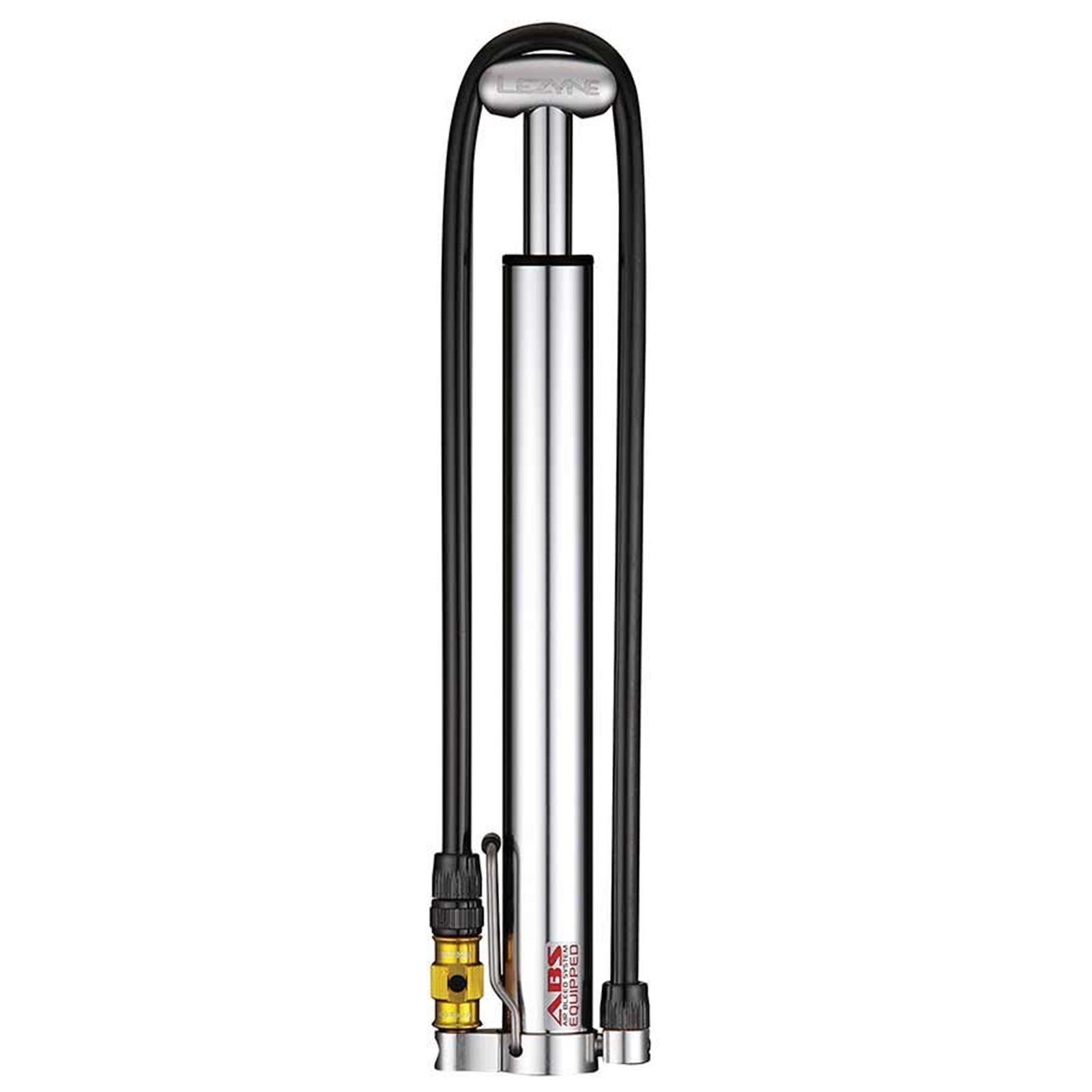 Lezyne Micro Floor Drive HV Bike Pump 90psi - Silver, No Gauge [MPN: 1-MP-MFDR-V2HV]_1107809