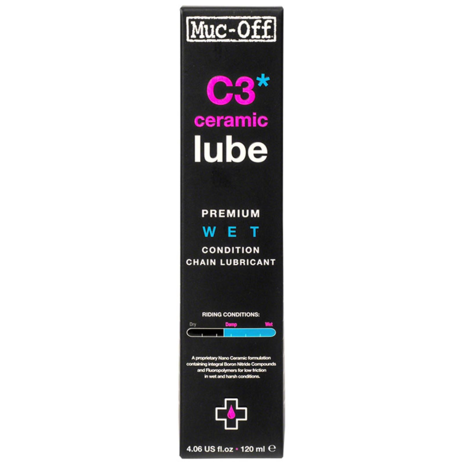 Muc-Off C3 Wet Ceramic - Chain Lubricant - 120ml [MPN: 870]_1227756