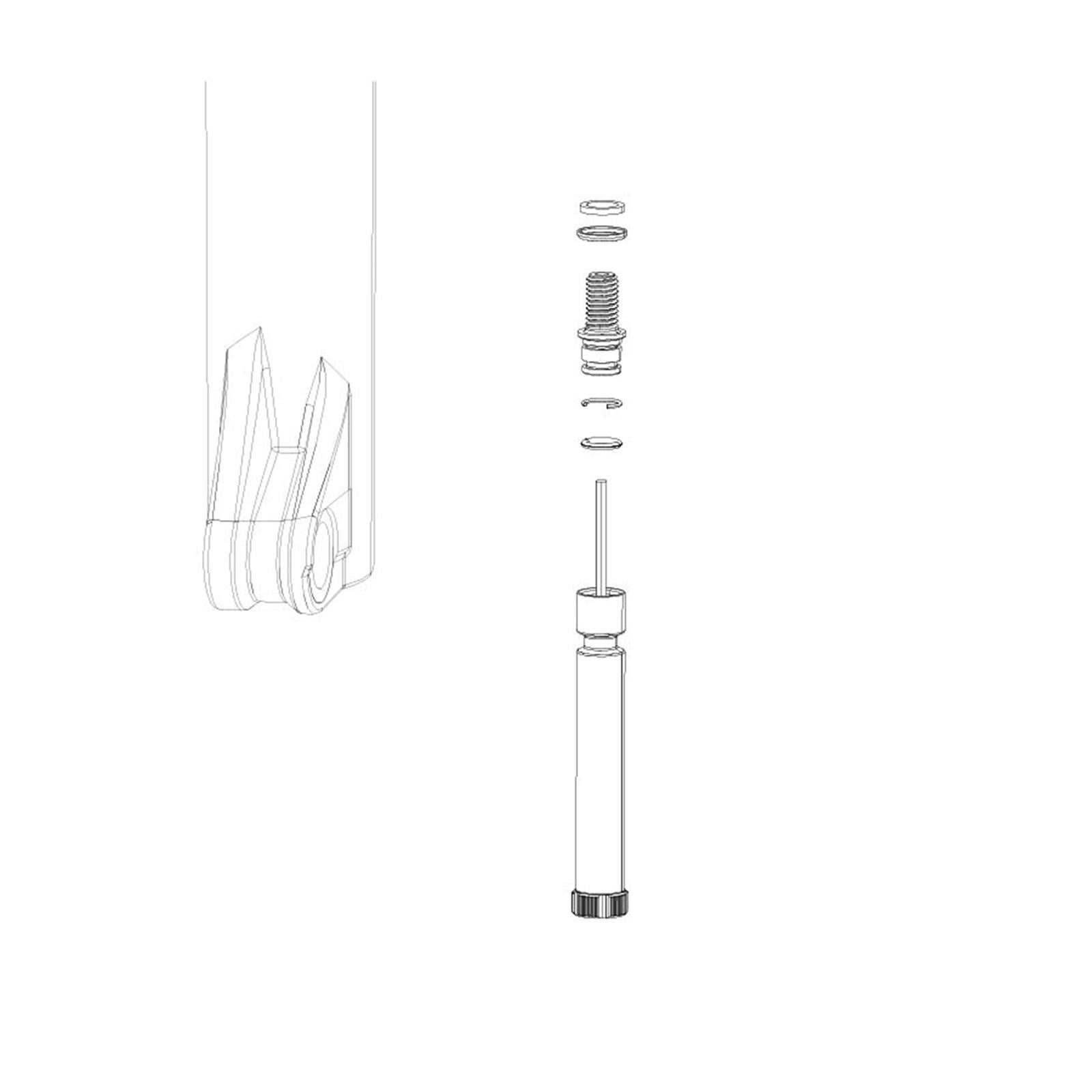 RockShox Fork Repair Parts - Adj Knob/Shaft Bolt Kit 11.4015.293.000_1108120