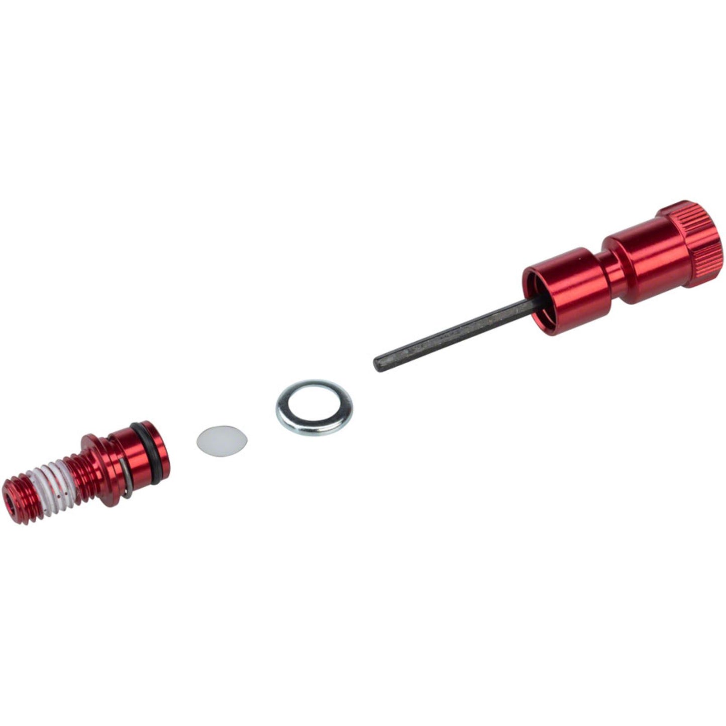 RockShox Rebound Adjuster Knob/Bolt Kit - Aluminum Red Long 11.4015.404.010_1231890