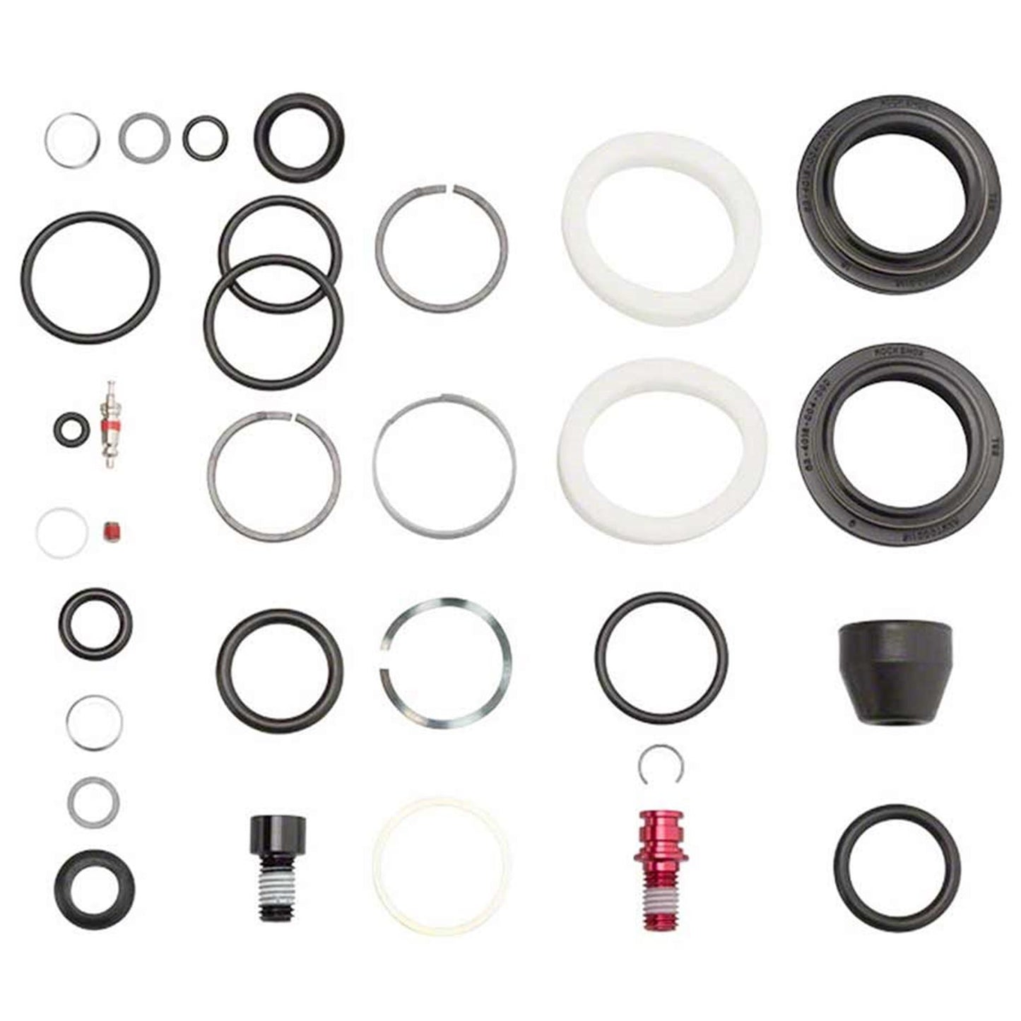 RockShox Service Kit - Solo Air and Damper Seals - Hardware & Black Seals 11.4018.019.001_1108193