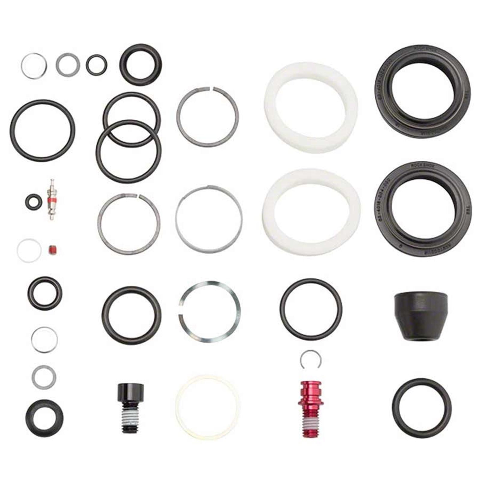 RockShox Service Kit - Solo Air and Damper Seals - Hardware & Black Seals 11.4018.019.001_1108193