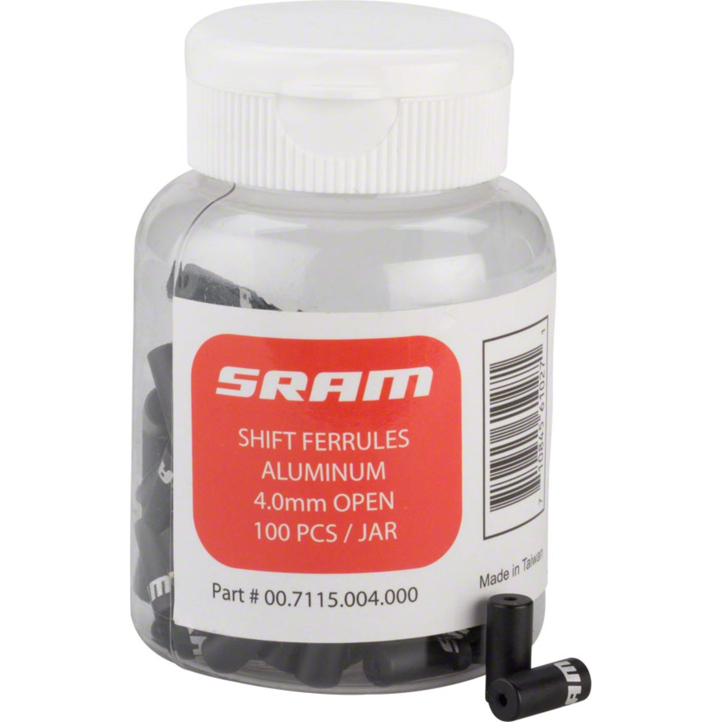 SRAM Al Ferrule 4mm - Black - 100pcs [MPN: 00.7115.004.000]_1213291