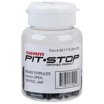 SRAM Brass Ferrule 5mm - Black - 100pcs [MPN: 00.7115.004.020]_1109031