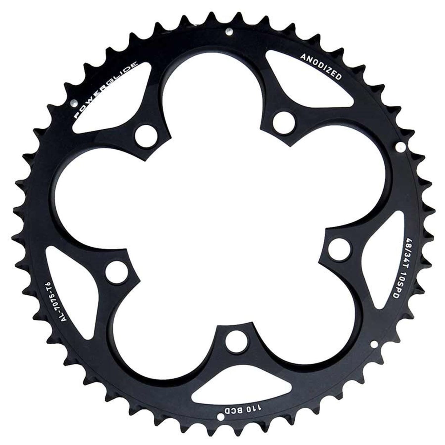 SRAM Force/Rival/Apex 48T 110mm Black Chainring for GXP Crank [MPN: 11.6215.197.090]_1109164
