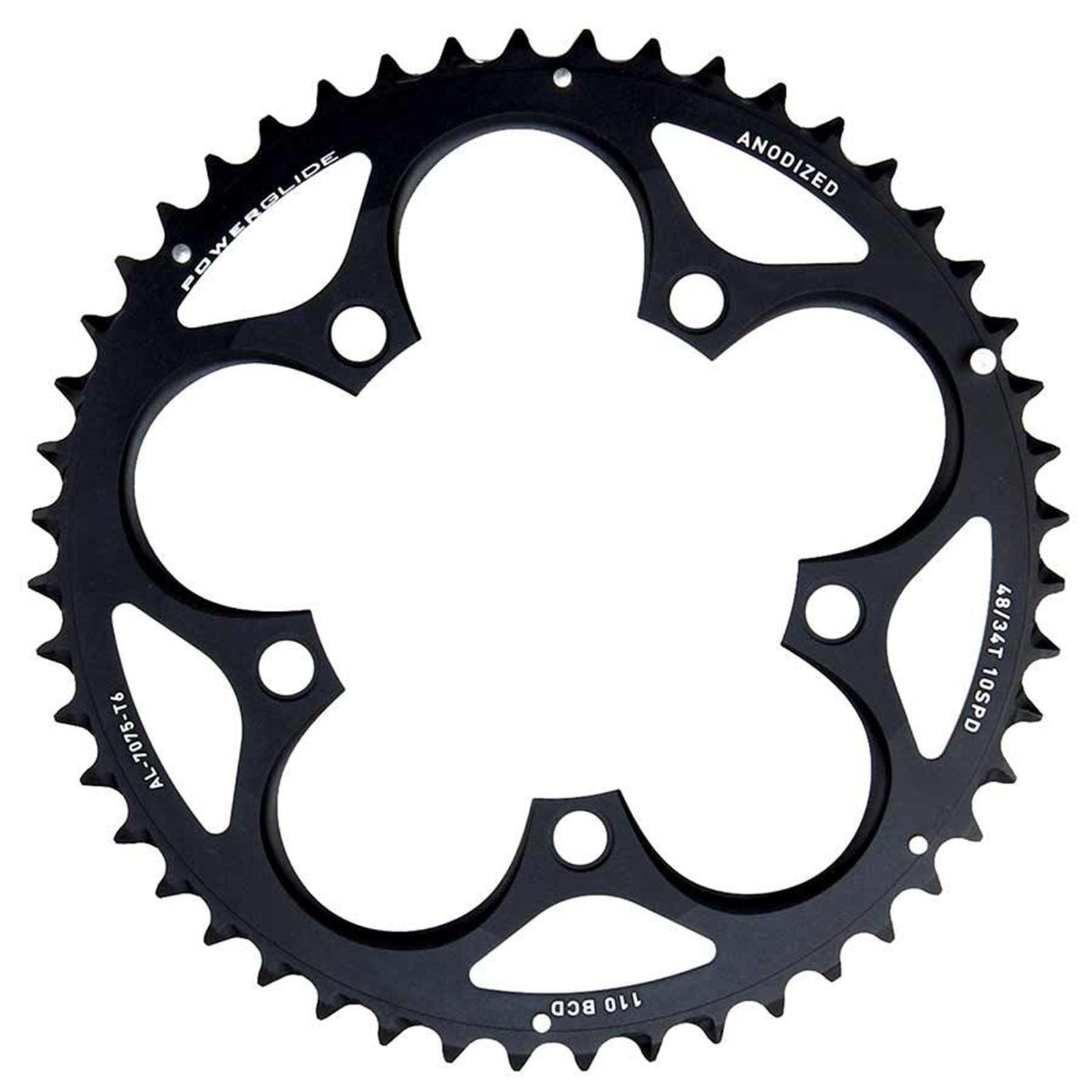 SRAM Force/Rival/Apex 48T 110mm Black Chainring for GXP Crank [MPN: 11.6215.197.090]_1109164