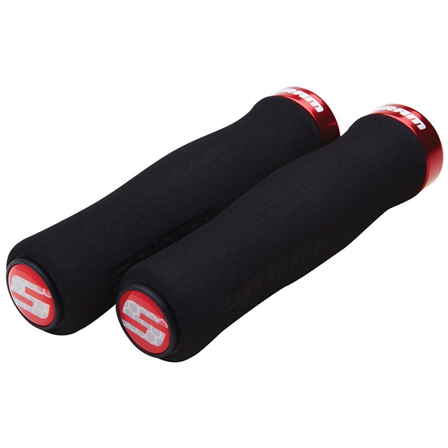 SRAM Contour Foam Locking Bike Grips - Pair - Black/Red [MPN: 00.7915.068.070]_1109350
