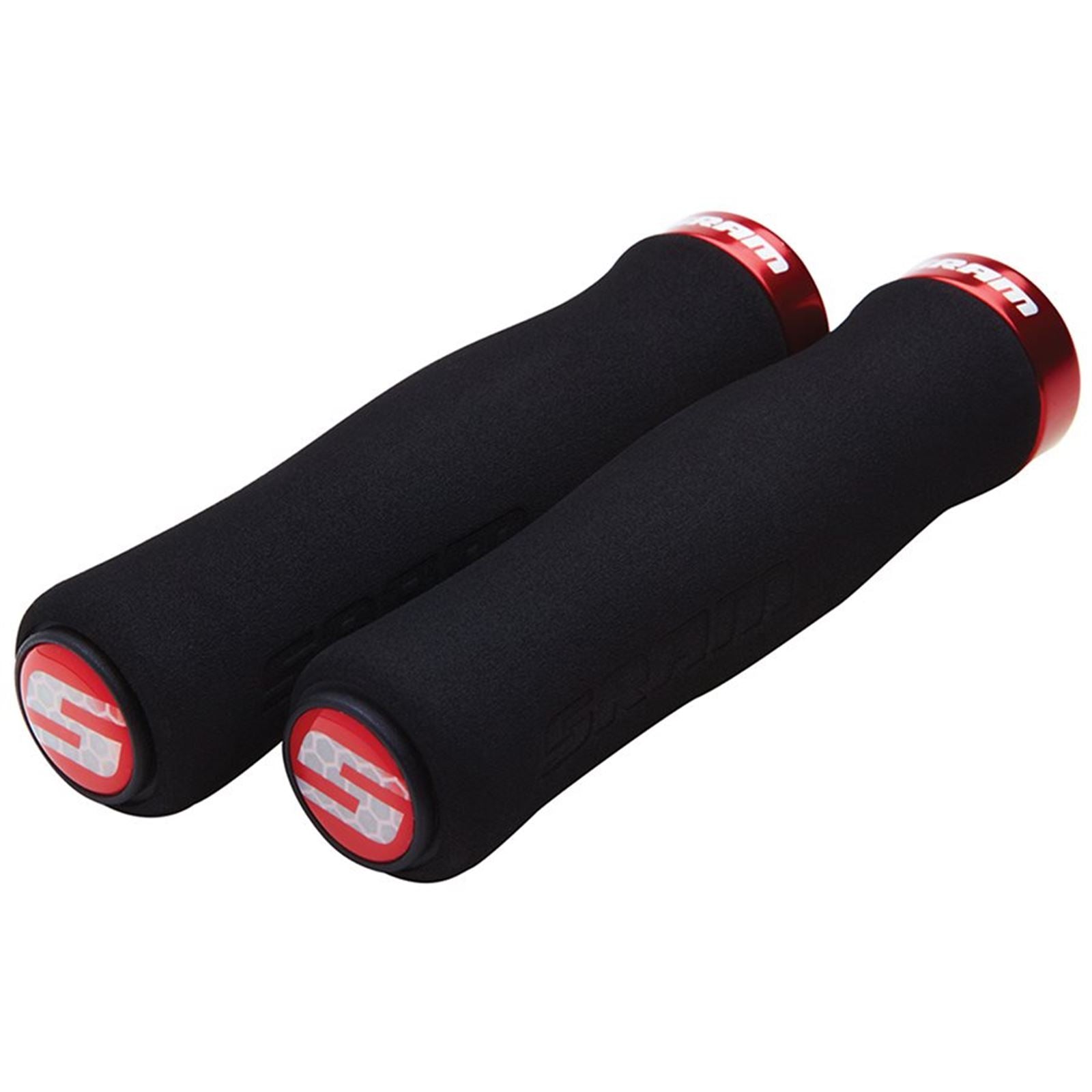 SRAM Contour Foam Locking Bike Grips - Pair - Black/Red [MPN: 00.7915.068.070]_1109350