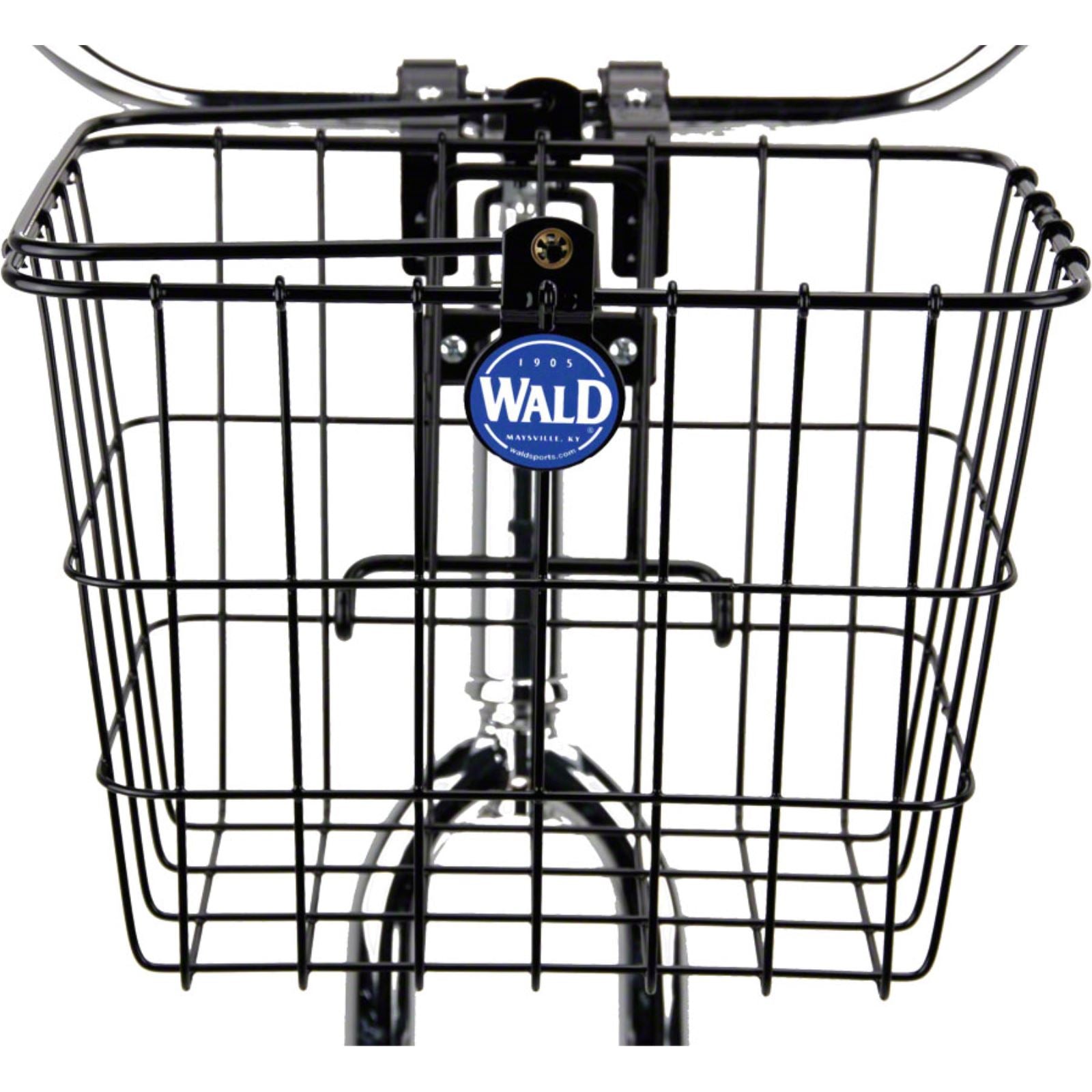 Wald Easy On/Off Compact Bicycle Basket - Gloss Black - 11.75 X 8 X 9 [MPN: 3114GB]_1178786