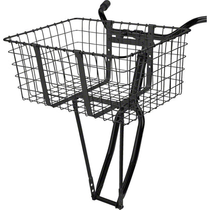 Wald Giant Delivery Bicycle Basket - Black - 21" x 15" x 9" [MPN: 157GB]_1178791