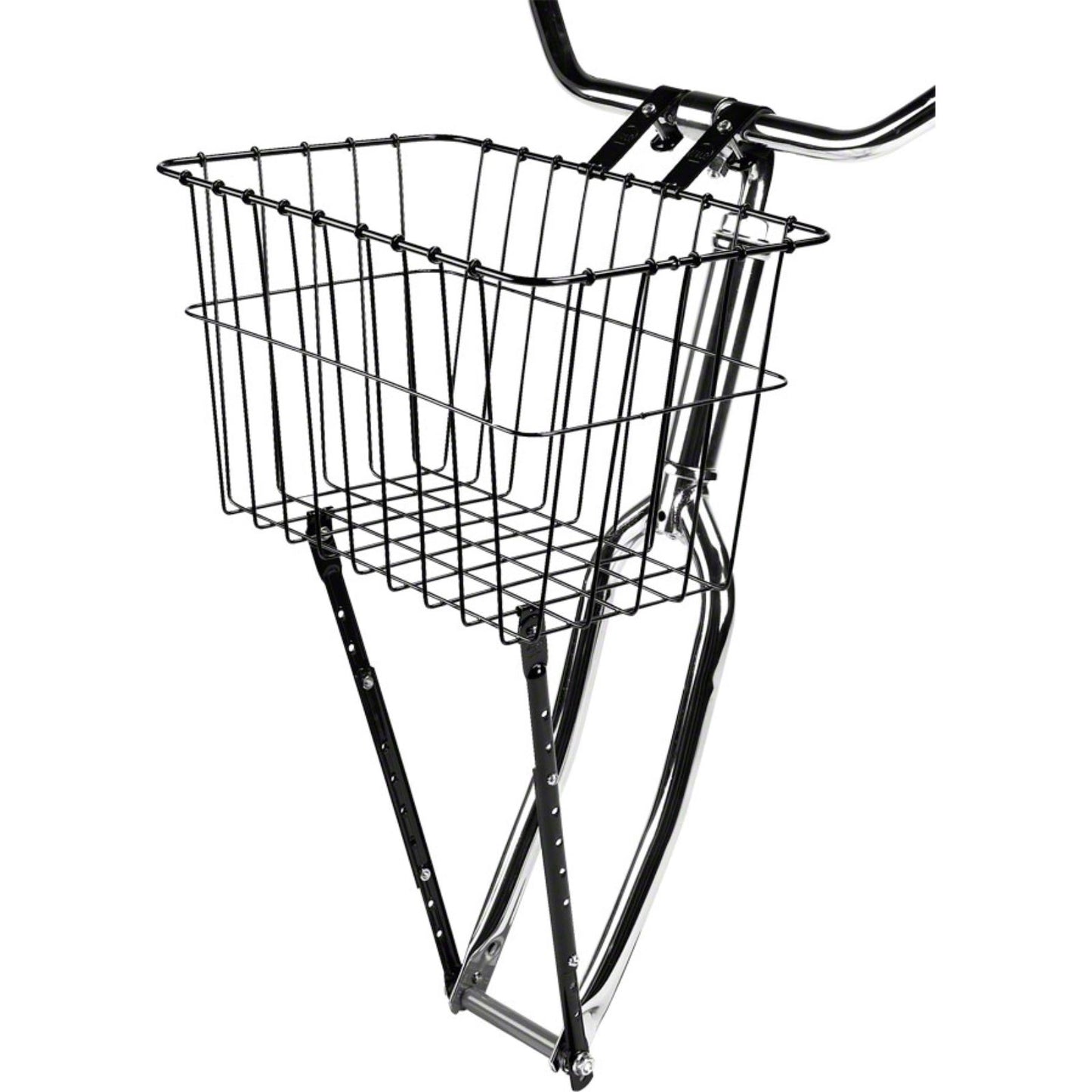 Wald Multi-Fit Front Bicycle Basket - Black - 14.5" x 9.5" x 9" [MPN: 198GB]_1178790