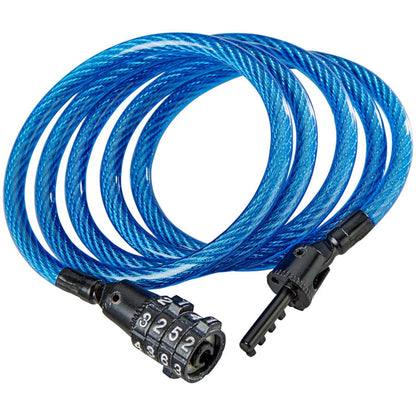 Kryptonite Keeper Combo Cable Bike Lock, 7mm/122cm - Blue [MPN: 004929]_1196191