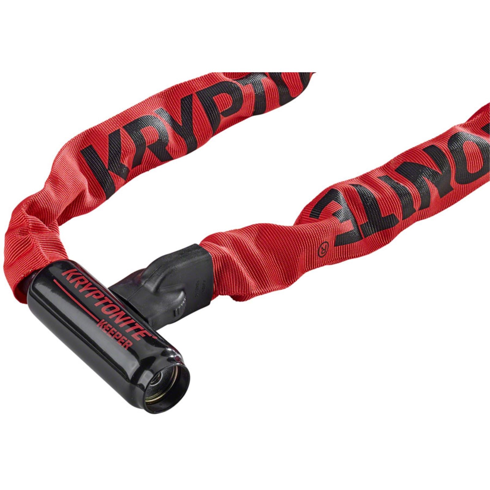 Kryptonite Keeper 785 Integrated Chain Bike Lock - Key - 7mm/85cm - Red [MPN: 001591]_1196304