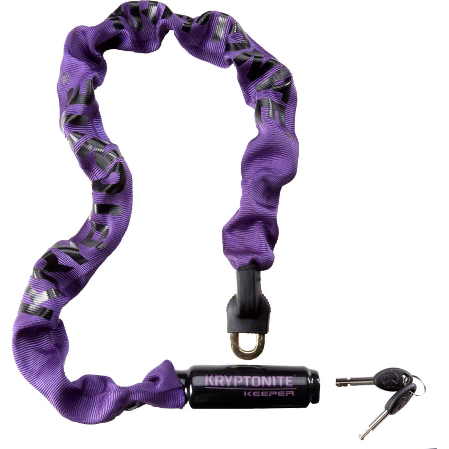 Kryptonite Keeper 785 Integrated Chain Bike Lock - Key - 7mm/85cm - Purple [MPN: 001614]_1196307