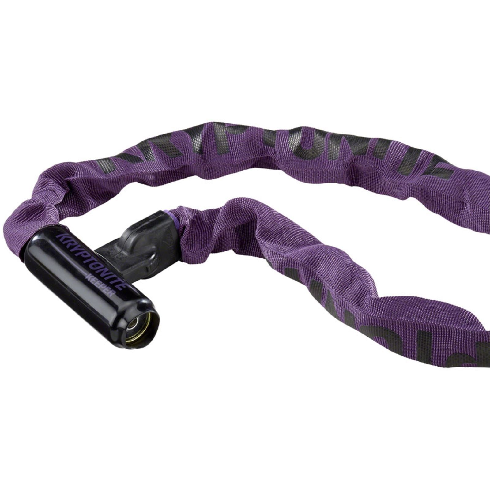 Kryptonite Keeper 785 Integrated Chain Bike Lock - Key - 7mm/85cm - Purple [MPN: 001614]_1196308