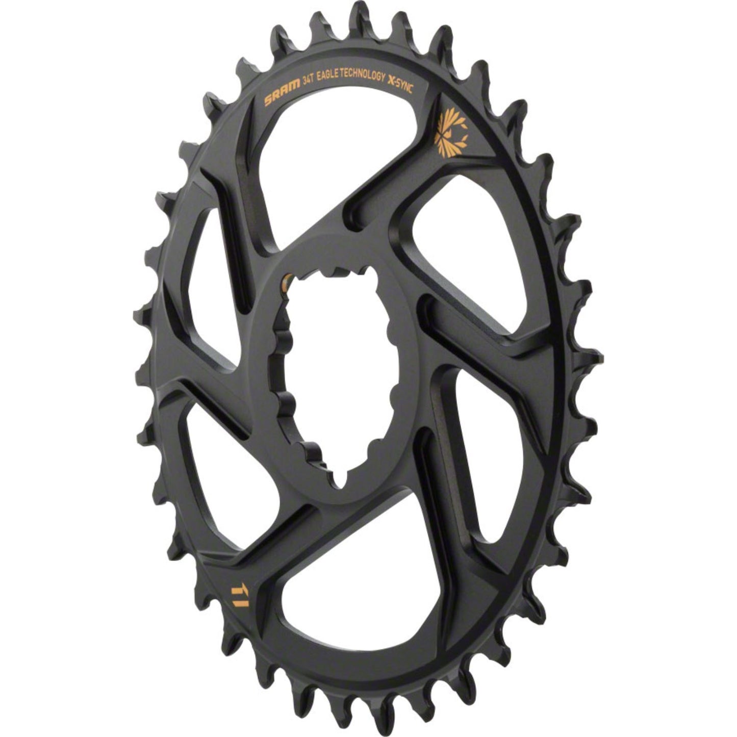 SRAM X-Sync 2 Eagle 3mm Offset Chainring - Teeth: 34 - Aluminum Gold [MPN: 11.6218.030.170]_1208682