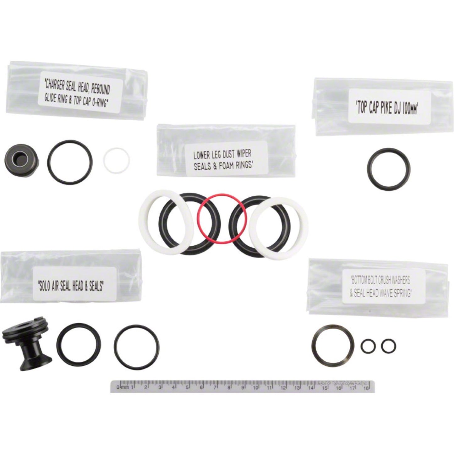 RockShox Pike/Pike DJ Solo Air A1 - 200 hour/1 year Service Kit 00.4315.032.619_1213156