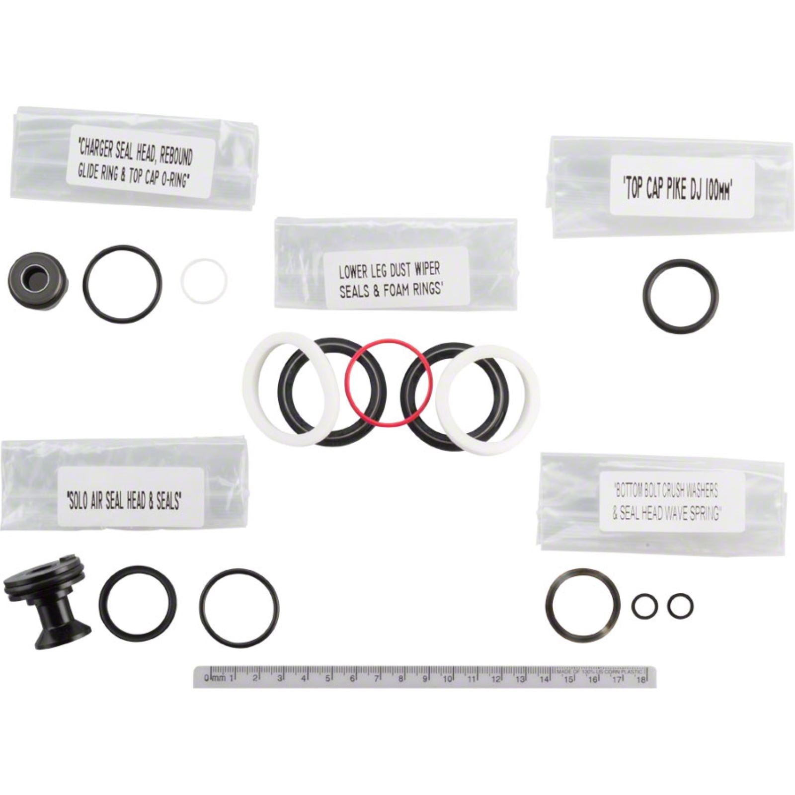 RockShox Pike/Pike DJ Solo Air A1 - 200 hour/1 year Service Kit 00.4315.032.619_1213156