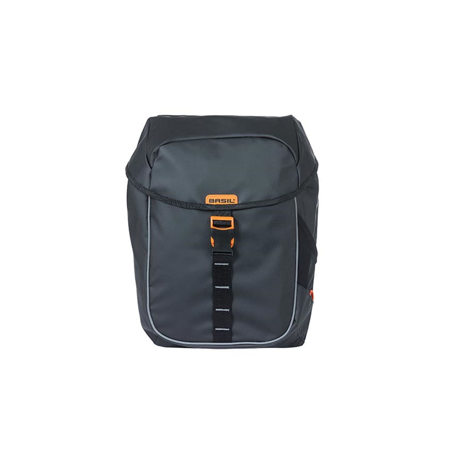 Basil Miles Pannier - 34/Liter - Black/Orange [MPN: 18086]_1110543