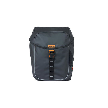 Basil Miles Pannier - 34/Liter - Black/Orange [MPN: 18086]_1110543